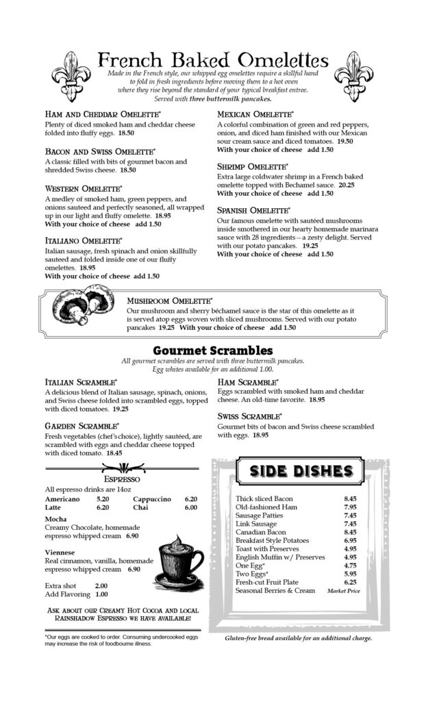 Breakfast Menu Page 3